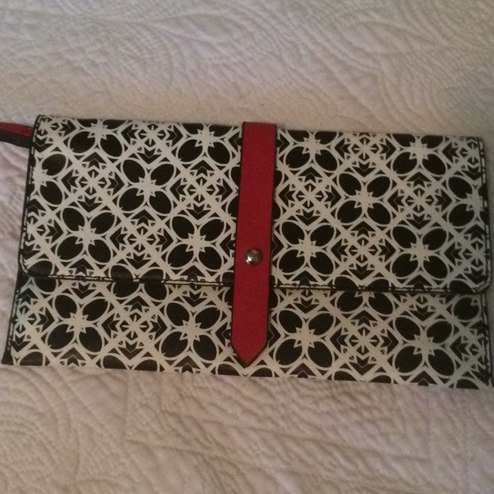 The Limited Psychedelic Black/white&red clutch